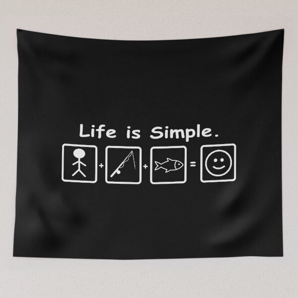 Item preview, SIMPLE LIFE FISHING designed and sold by onemoormove.