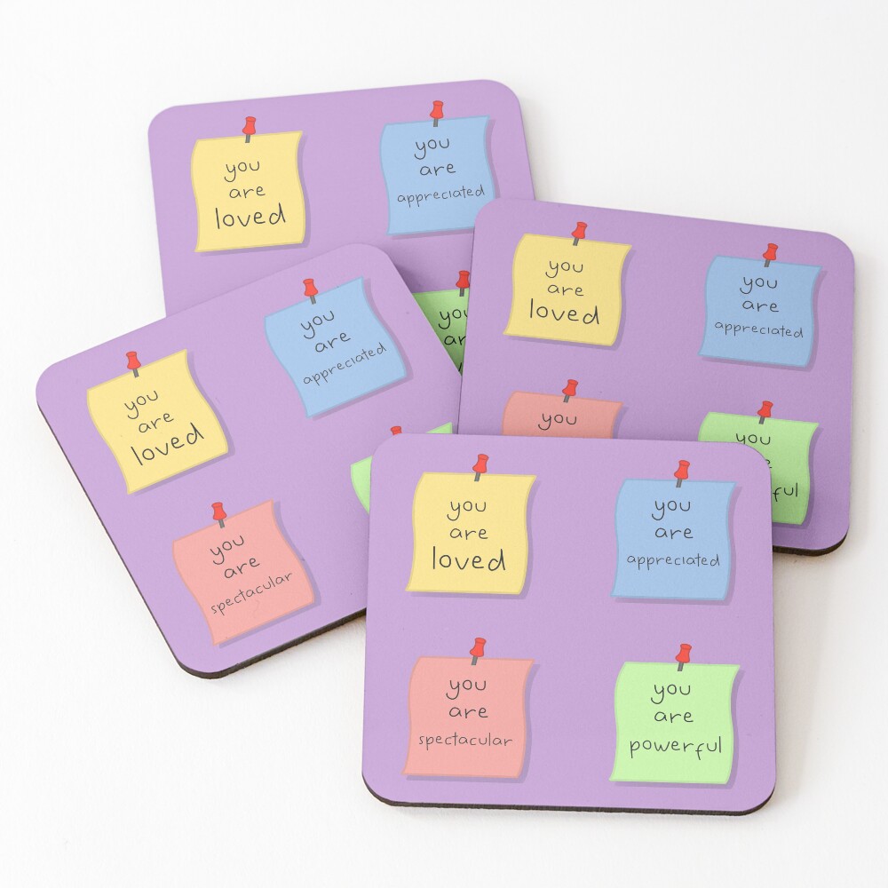 Item preview, Coasters (Set of 4) designed and sold by PridePositivity.