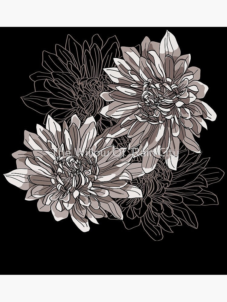 Chrysanthemum Flower SVG, Line Art, PNG Graphic by GaborStudioDesign ·  Creative Fabrica
