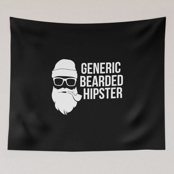 Item preview, Generic Bearded Hipster Funny Beard Design designed and sold by Gold Wings Tees.