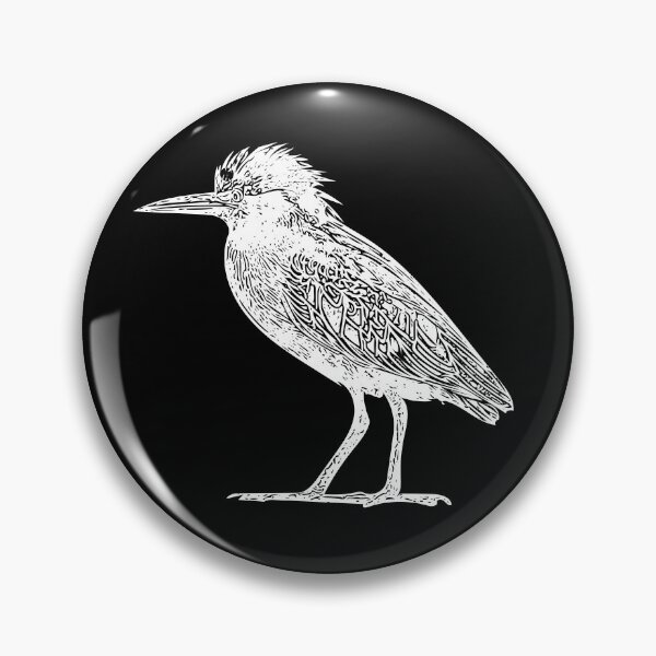 Item preview, Green Heron White Print designed and sold by designsasstultd.