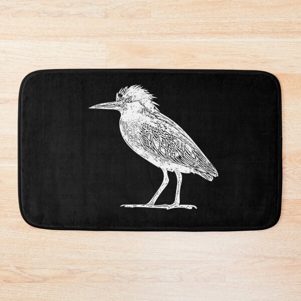 Item preview, Green Heron White Print designed and sold by designsasstultd.