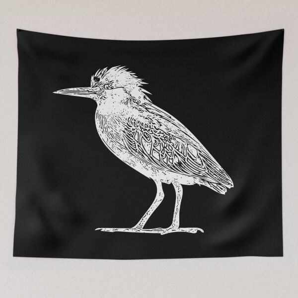 Item preview, Green Heron White Print designed and sold by designsasstultd.