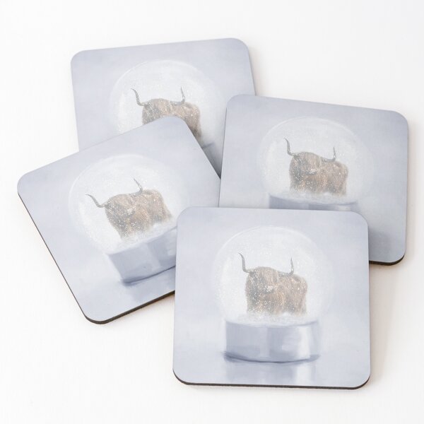 Item preview, Highland Cow in a Snow Globe designed and sold by Elisabeth Lucas.