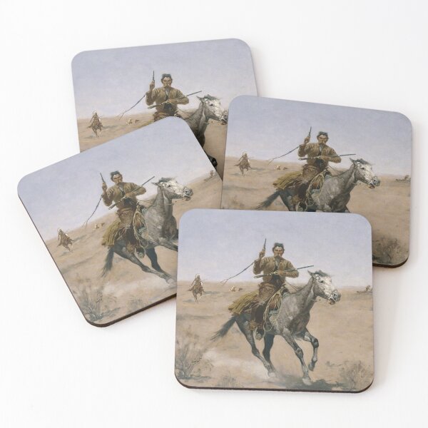 Item preview, Cowboys and Indians - The Flight - Frederic Remington 1895 designed and sold by warishellstore.