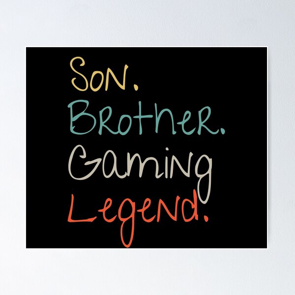 Item preview, Son Brother Gaming Legend designed and sold by MoMasry.