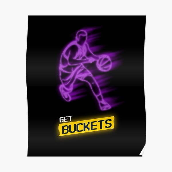 "Basketball Get buckets Sports" Poster by Goodjujubees Redbubble