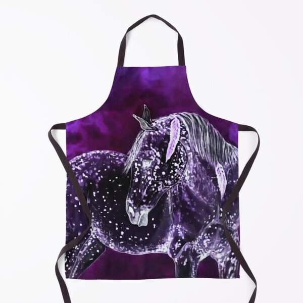Item preview, Fantasy purple horse painting designed and sold by horseaddicted.