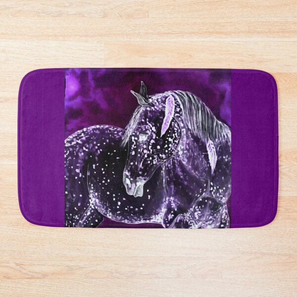 Item preview, Fantasy purple horse painting designed and sold by horseaddicted.