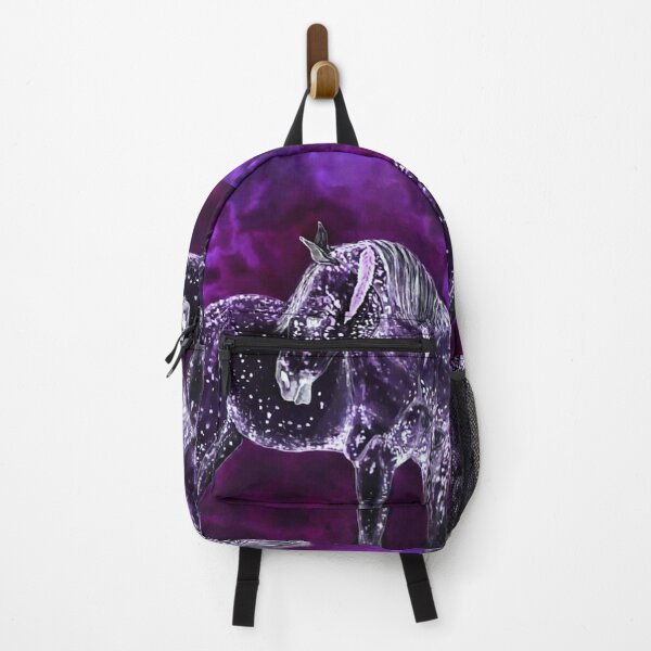 Item preview, Fantasy purple horse painting designed and sold by horseaddicted.