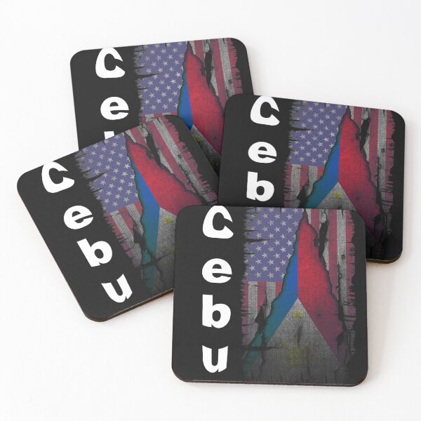 Item preview, Cebu Philipines & United States Flag - Cebu Philippines Typography designed and sold by PupnkittyMania ⭐⭐⭐⭐⭐.