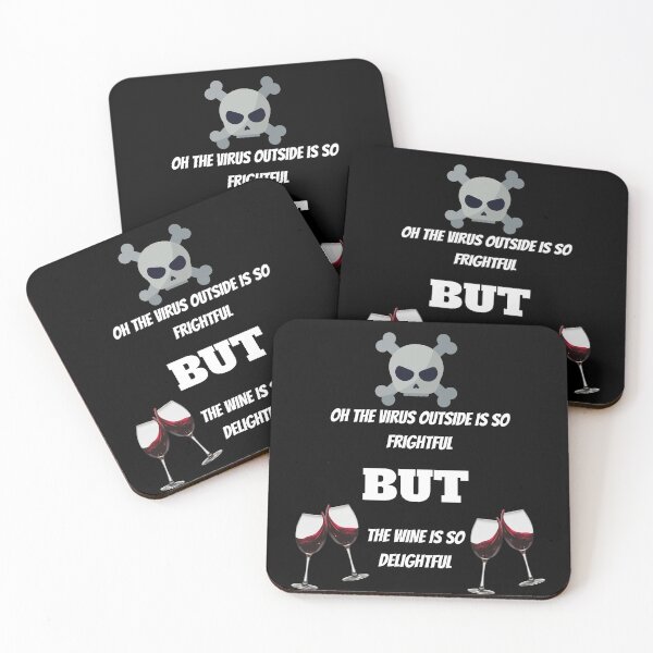 Item preview, Oh the virus outside is so frightful but the wine is so delightful designed and sold by BarvinWayne.