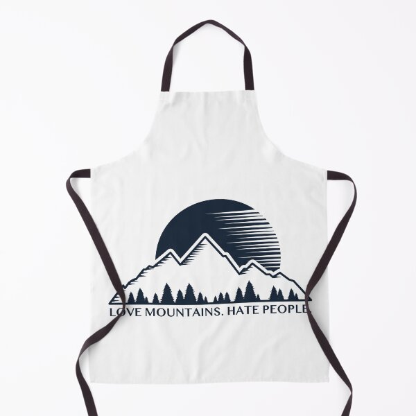 Item preview, LOVE MOUNTAINS. HATE PEOPLE Outside wood forest nature tree full moon (v2) designed and sold by DOM-Shop.