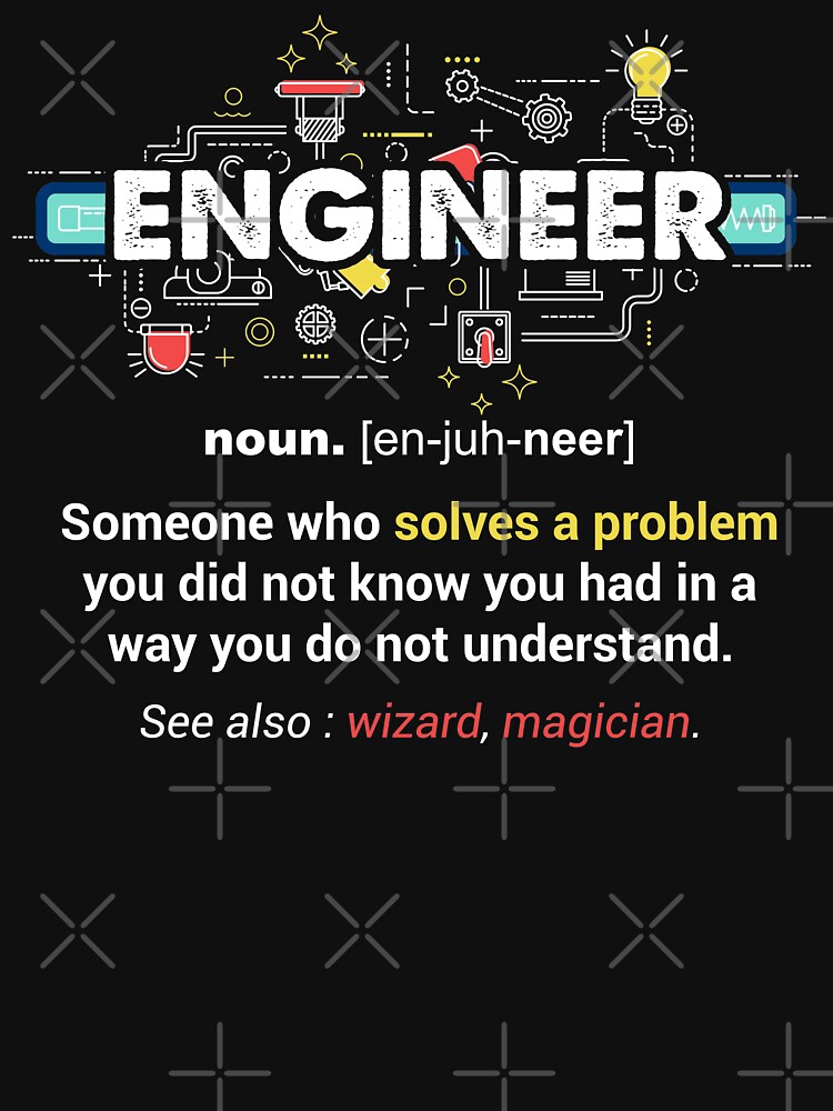 Disover Engineer Definition Funny Gift | Essential T-Shirt