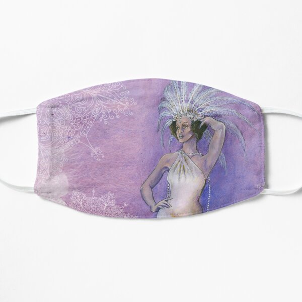 Vintage Showgirl Flat Mask