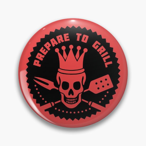Item preview, BBQ time! Prepare to Grill - Skull designed and sold by RAWWR.