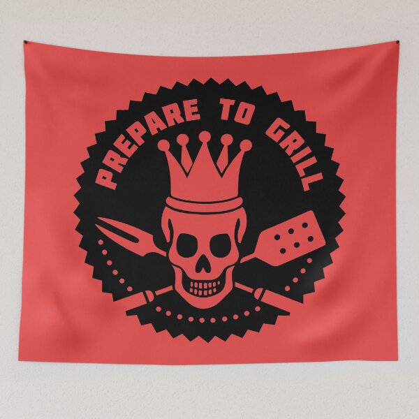 Item preview, BBQ time! Prepare to Grill - Skull designed and sold by RAWWR.