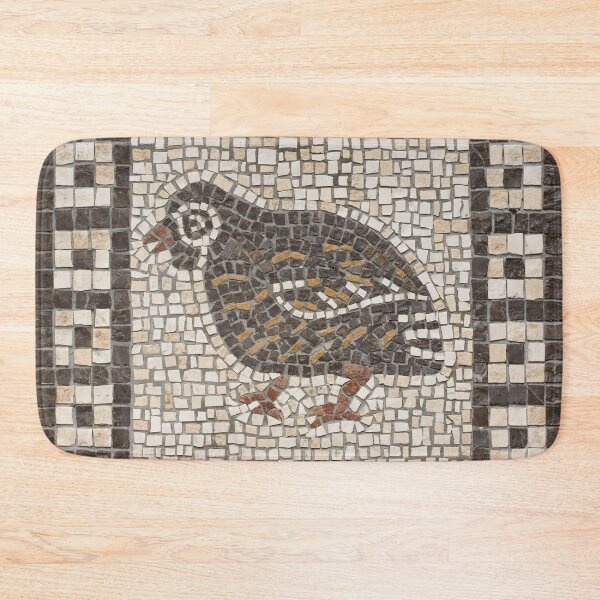 Item preview, Coptic textile bird mosaic  designed and sold by hmmosaics.