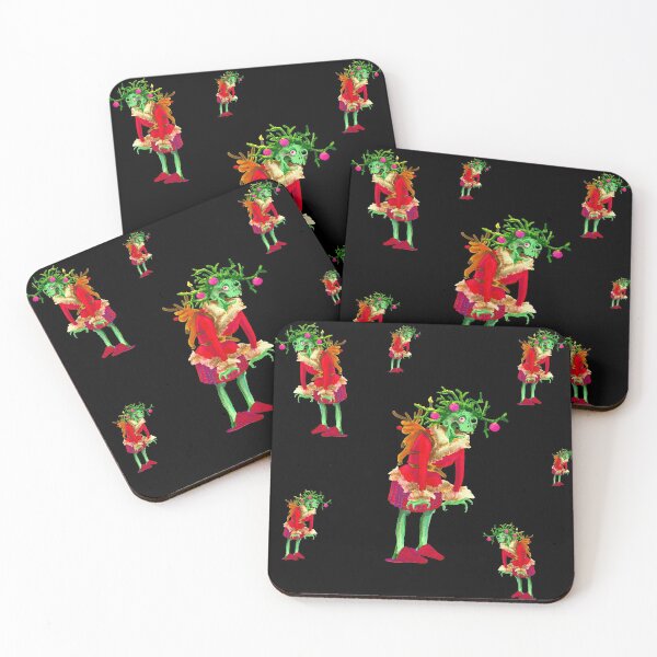 Item preview, Zombie grandma woman Christmas advent wreath designed and sold by tada-leipzig.