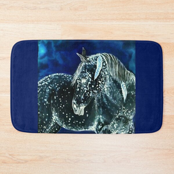 Item preview, Fantasy blue horse painting designed and sold by horseaddicted.