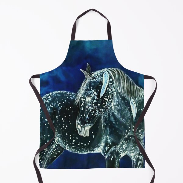 Item preview, Fantasy blue horse painting designed and sold by horseaddicted.