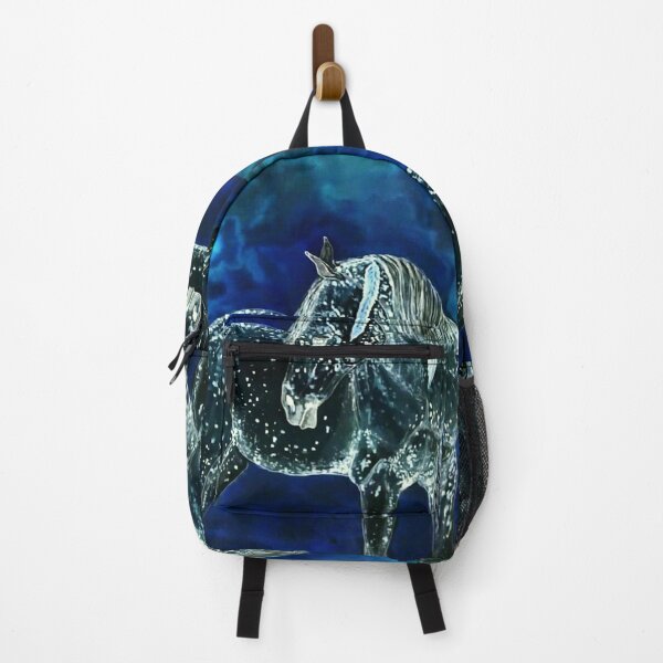Item preview, Fantasy blue horse painting designed and sold by horseaddicted.