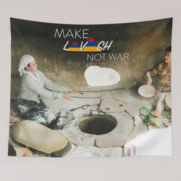 Item preview, Make Lavash Not War With Armenian Woman  designed and sold by ArtWithPurpose.