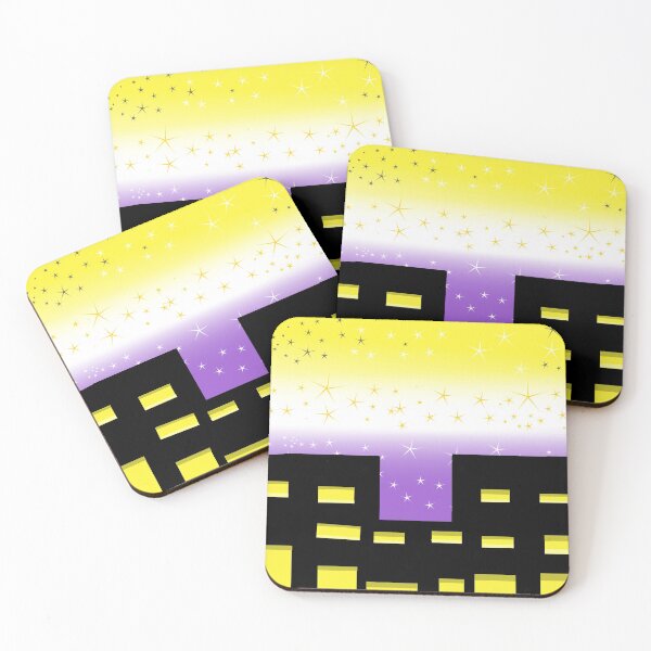 Item preview, Non-Binary pride (City) designed and sold by LunaAngelRose.