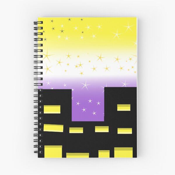 Item preview, Non-Binary pride (City) designed and sold by LunaAngelRose.