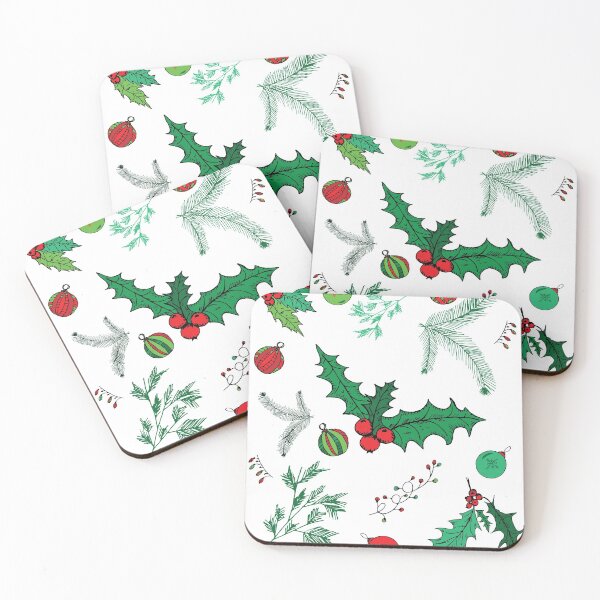 Item preview,  Christmas Holly Berry Pattern designed and sold by galleasstudio.