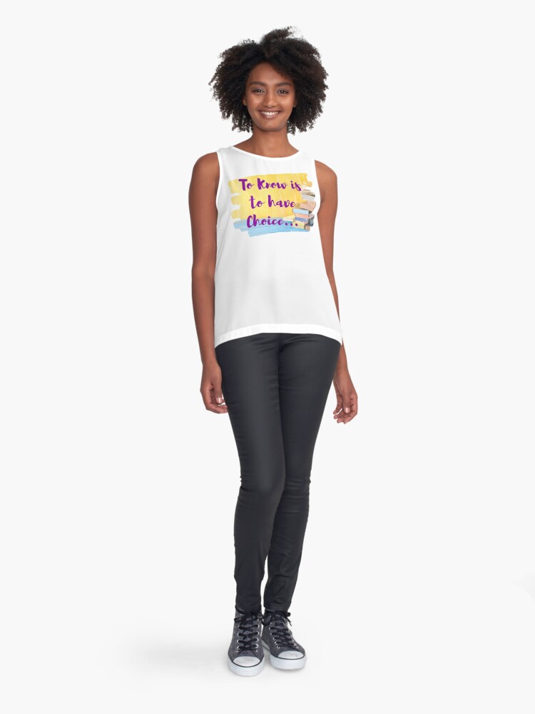Thumbnail 3 of 6, Sleeveless Top, College Student Options designed and sold by jackmanlana.