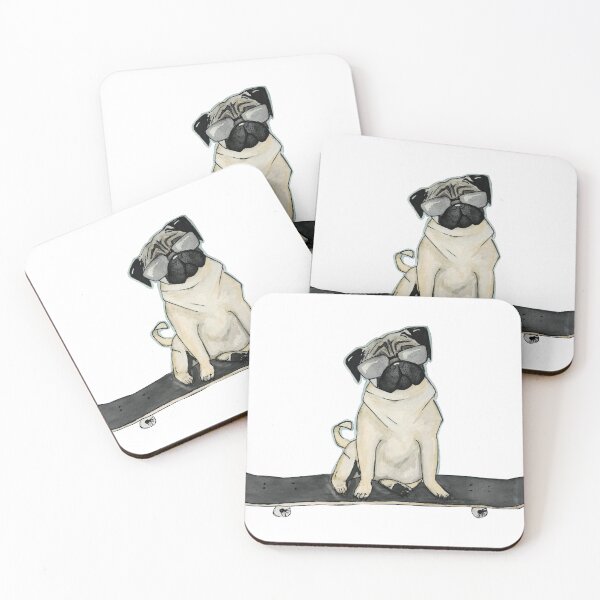 Item preview, Pug on Skateboard designed and sold by Beth Rose.