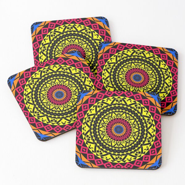 Item preview, mexican graphics in mandala circle of life ecopop designed and sold by jorgelebeau.