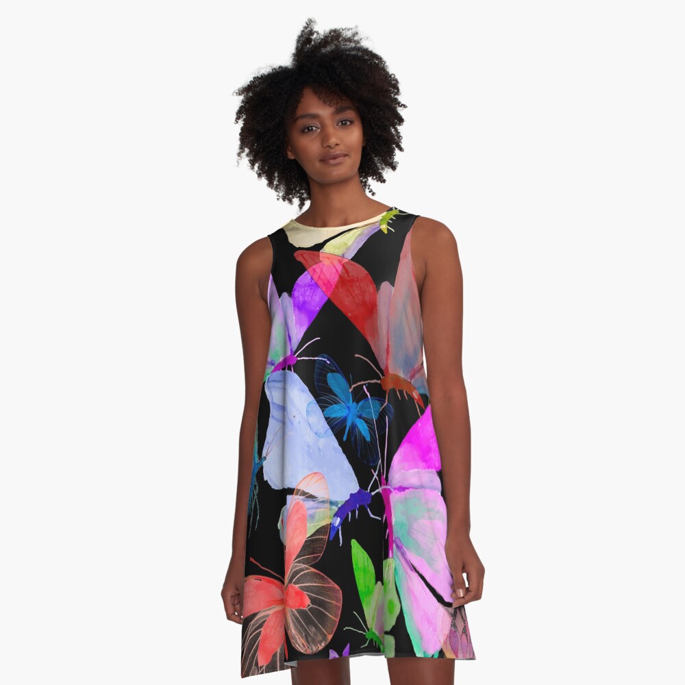 Vista previa del artículo con la obra «Vestido acampanado», diseñado y vendido por bertelv.