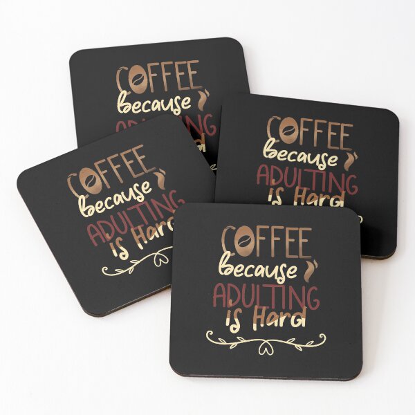 Item preview, Coffee because adulting is hard - Coffee Lovers designed and sold by tinypurpleland.