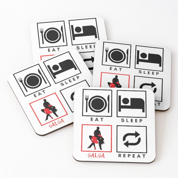 Item preview, Eat Sleep Salsa Repeat designed and sold by erzypher.