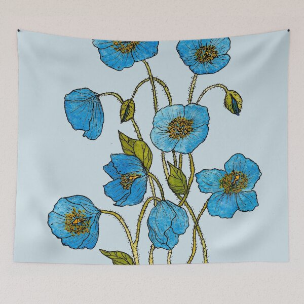 Item preview, Himalayan Poppy Botanical Illustration designed and sold by María Casas Watercolour Designs.