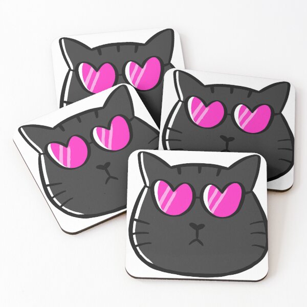 Aperçu de l'œuvre chat cool (noir) créée et vendue par mutantkittens.