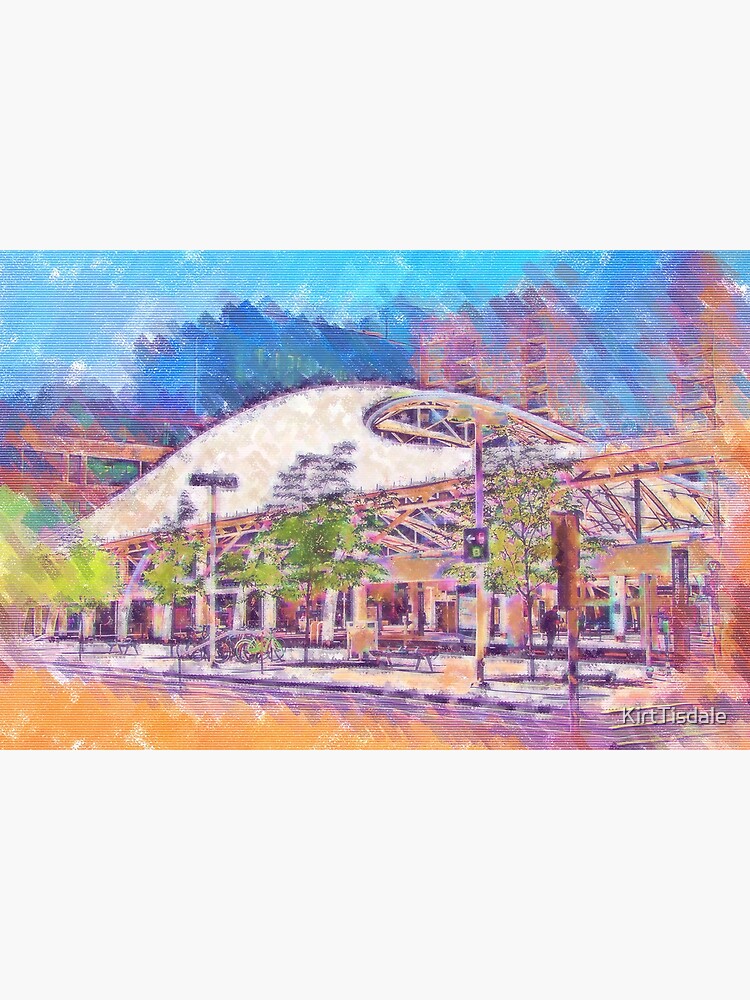 "Denver Transit Center In Pastel" Poster for Sale by KirtTisdale
