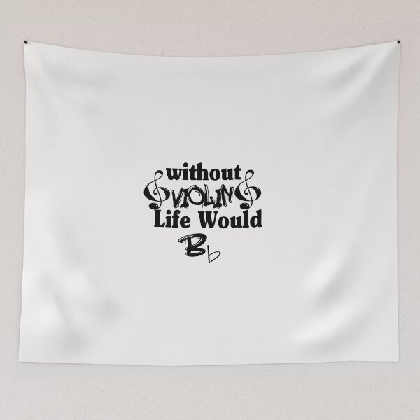 Item preview, Without violin Life Would Be Flat  designed and sold by HananDesign13.