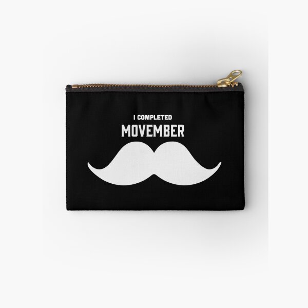Aperçu de l'œuvre J'ai terminé Movember Moustache en blanc créée et vendue par Sophia Carey.