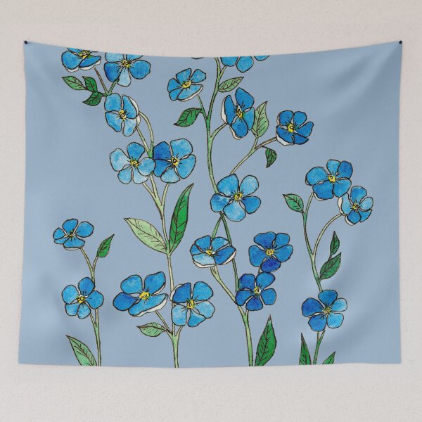Item preview, Forget Me Not Botanical Illustration designed and sold by María Casas Watercolour Designs.
