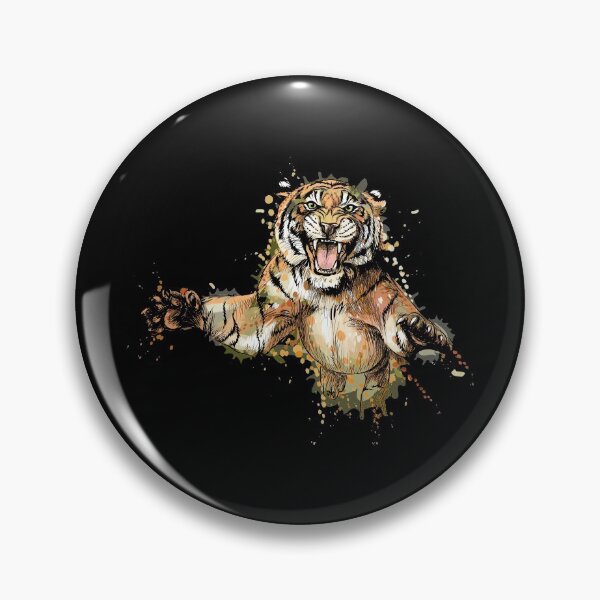 Item preview, Tiger jumping at you designed and sold by kalud-zoldyck.