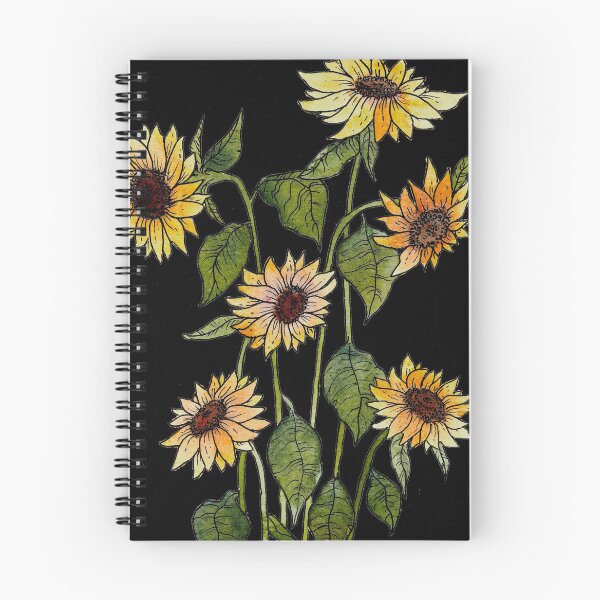 Item preview, Sunflowers Botanical illustration designed and sold by María Casas Watercolour Designs.