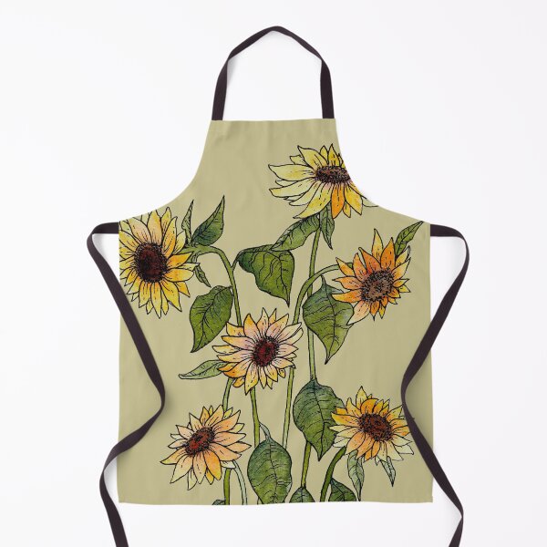 Item preview, Sunflowers Botanical illustration designed and sold by María Casas Watercolour Designs.