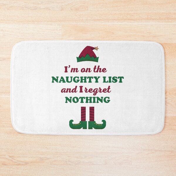Item preview, I'm on the naughty list and I regret nothing designed and sold by nikolaj1301.