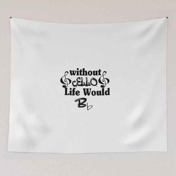 Item preview,  Without cello Life Would Be Flat  designed and sold by HananDesign13.