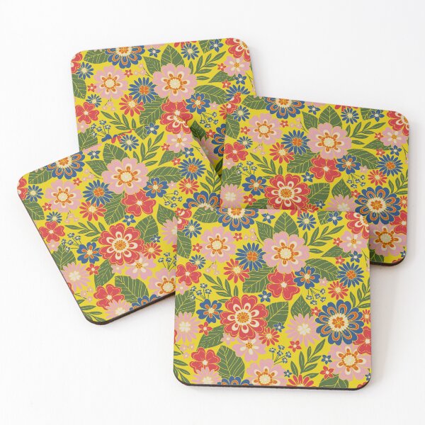 Item preview, Colorful Hippie Boho Retro 70s Floral designed and sold by somecallmebeth.