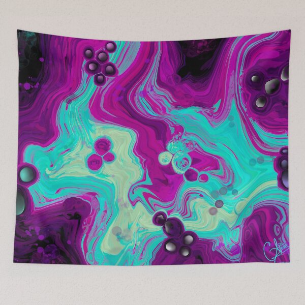 Item preview, Luminosity, digital fluid pour with cells designed and sold by MayGreenAbgrall.