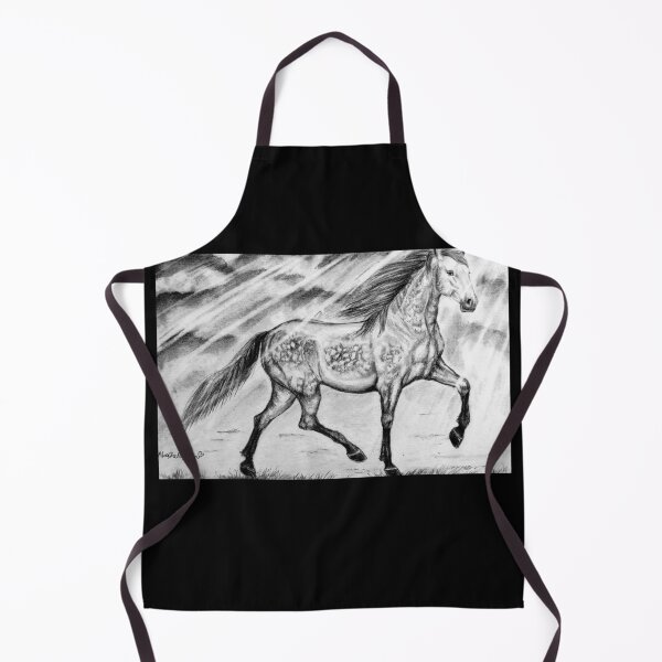 Item preview, Horse drawing graphite art designed and sold by horseaddicted.